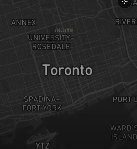 FADED map view showing available barbers near you in Toronto